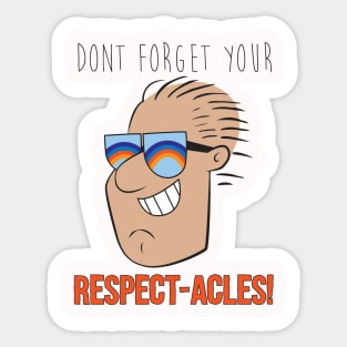 Respect-acles! Sticker